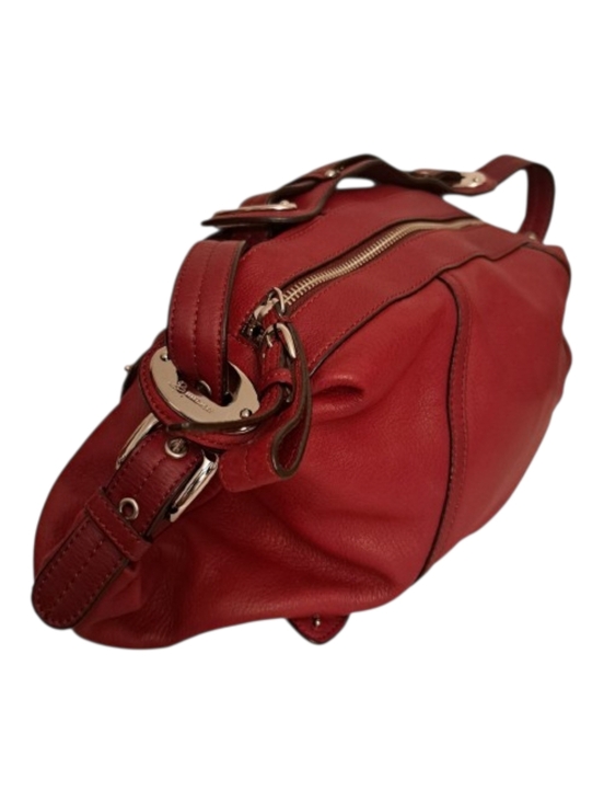 b. makowsky Handbags - B. Makowsky Top Handle Buckle Detail Leather Slouchy Bag